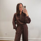 The Maple Ribbed Half-Zip Set