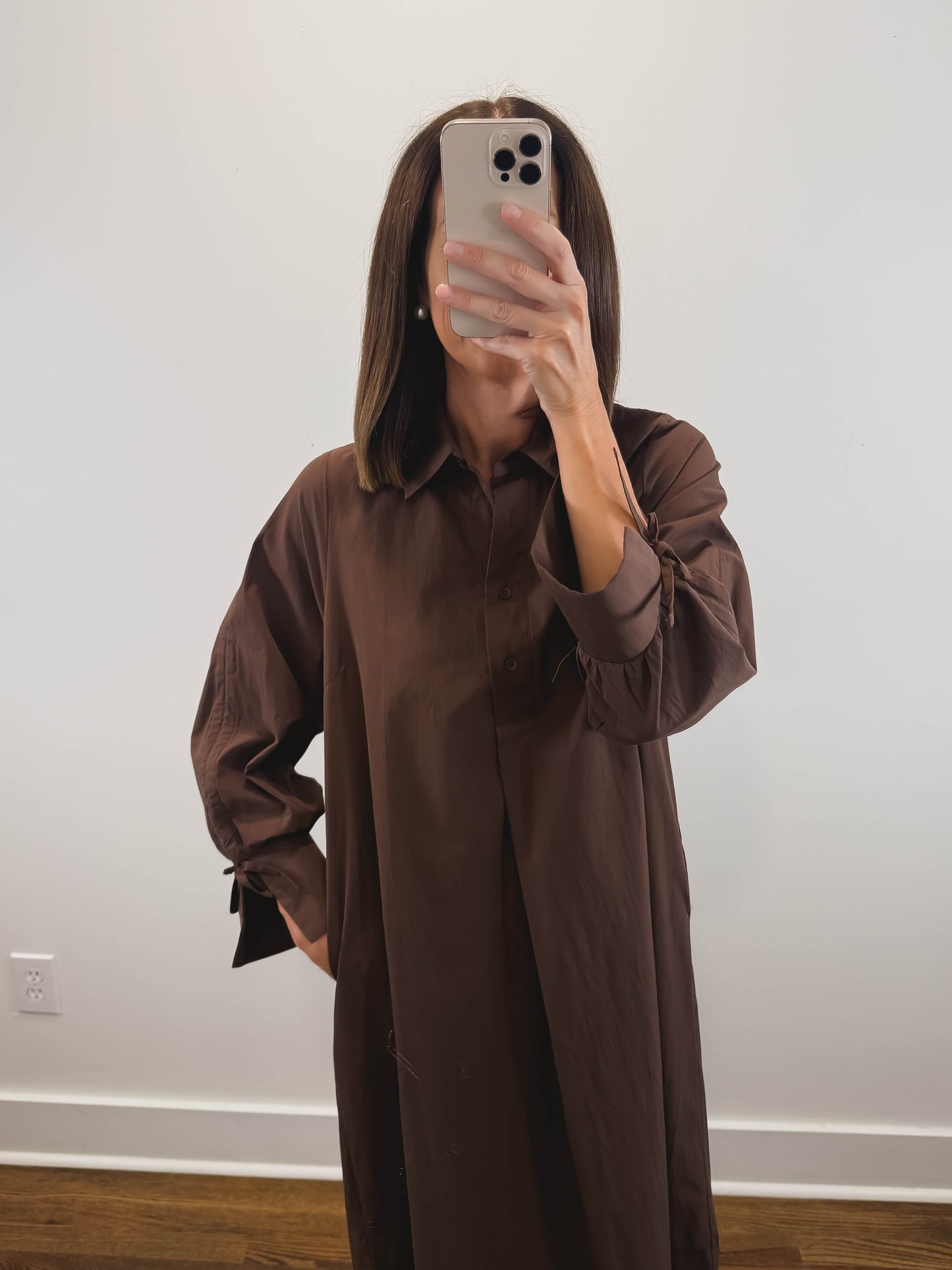 Misty Morning Dress in Brown