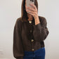 The Auburn Gold Button Cardigan