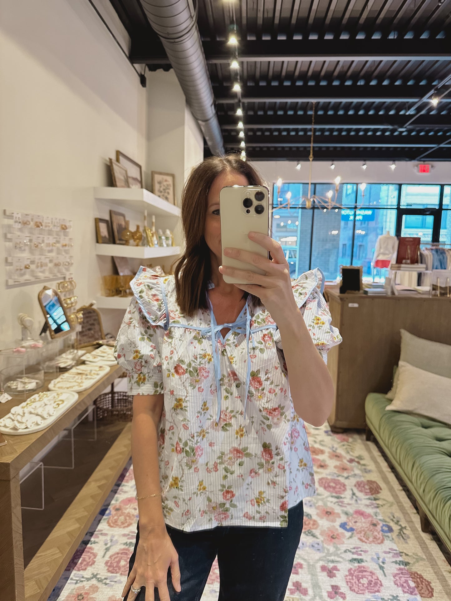 The Sarah Floral Top