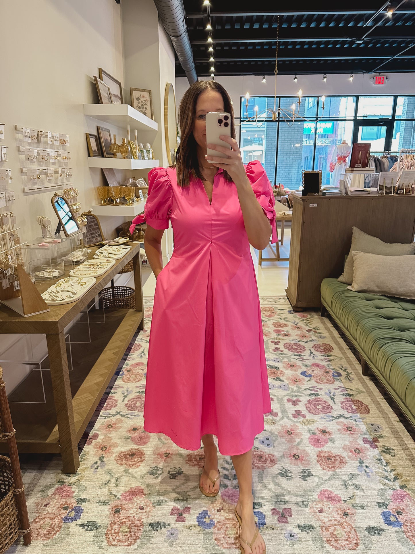 The Belle Dress in Pink