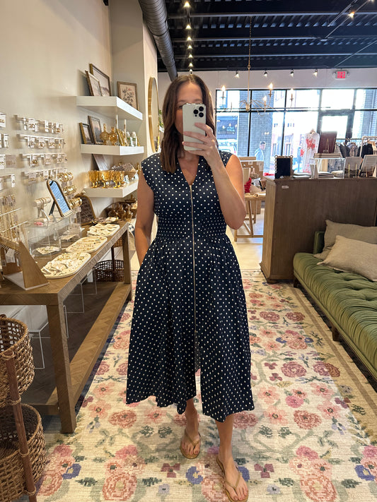 The Bridgette Dress in Navy