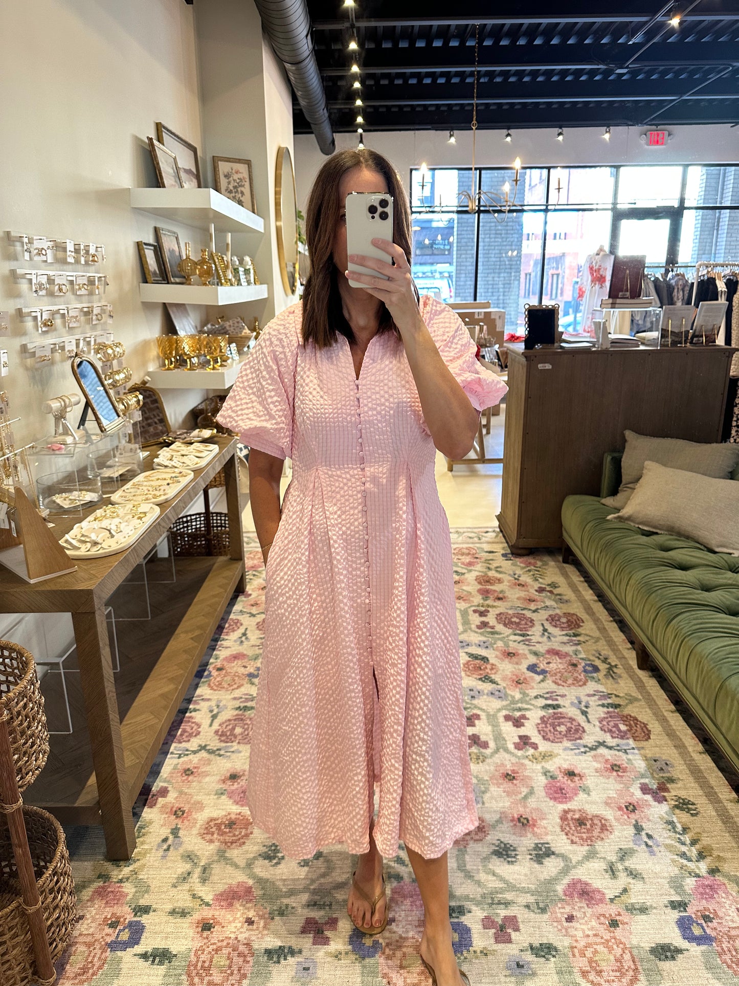 The Evelyn Dress in Light Pink