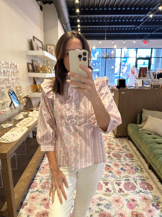 The Esther Top in Pink