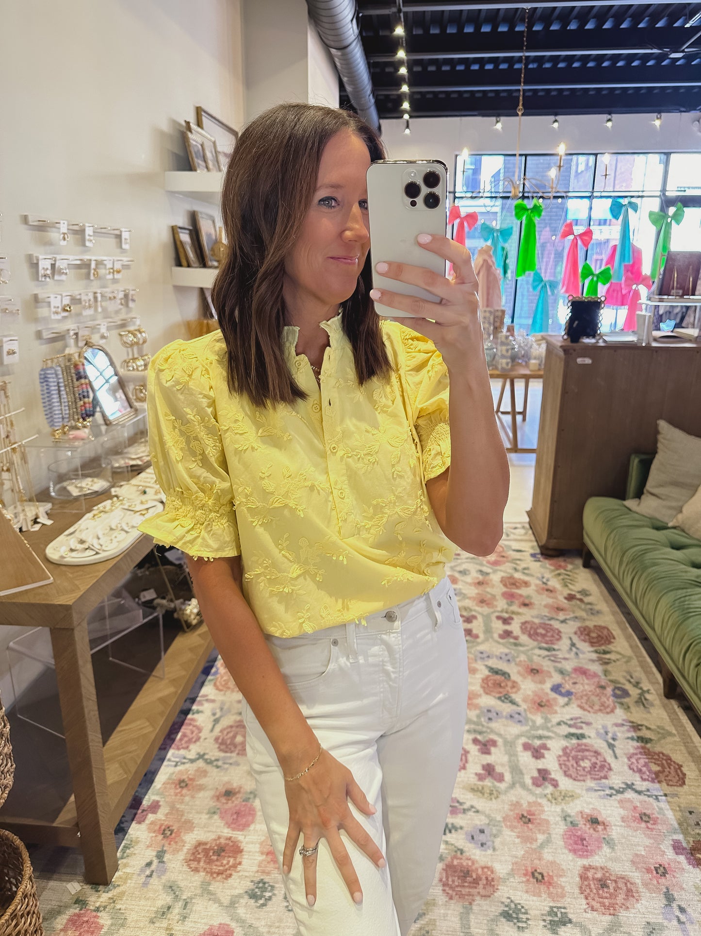 The Bella Top in Yellow