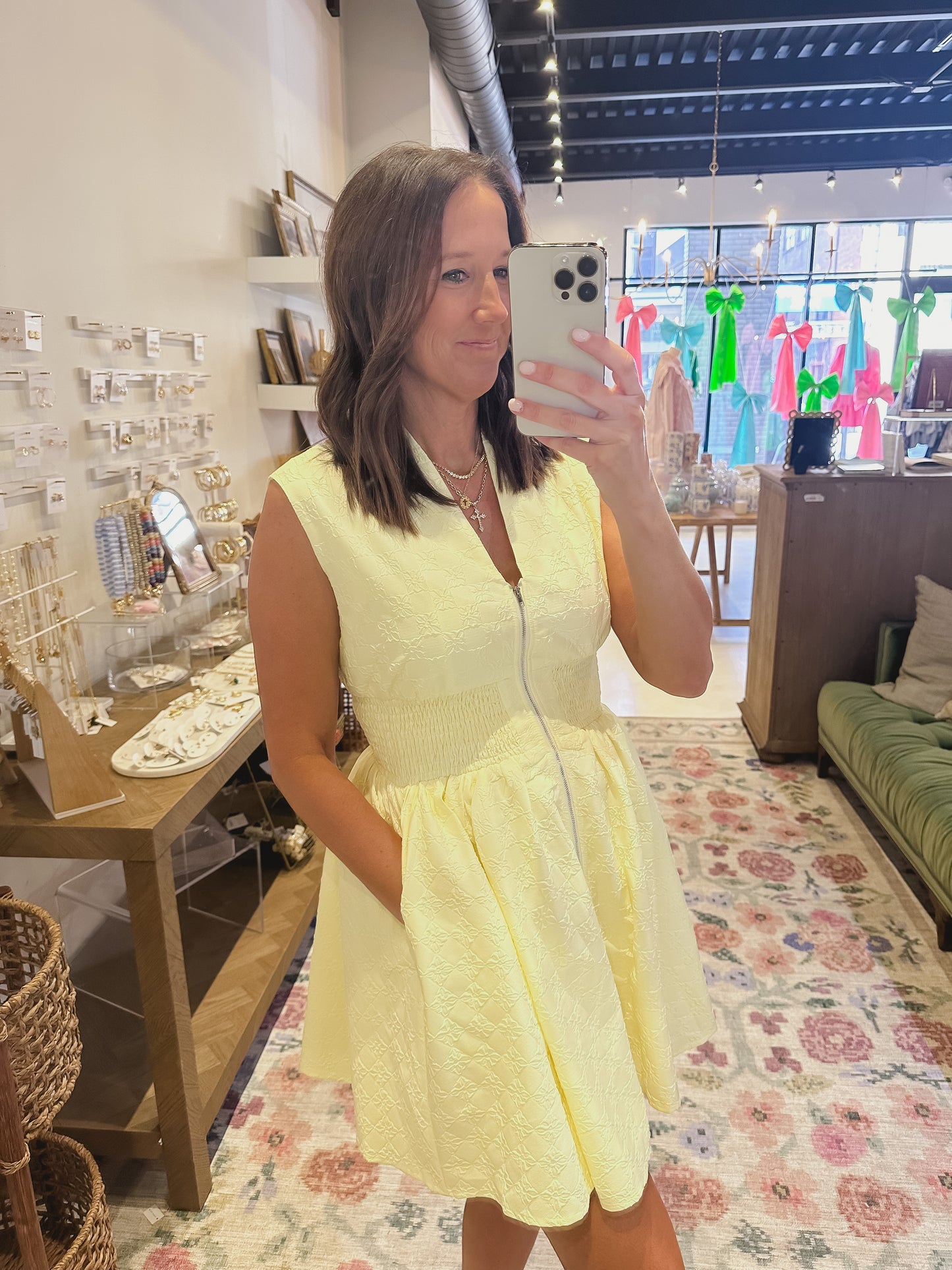 The Delilah Dress in Light Yellow