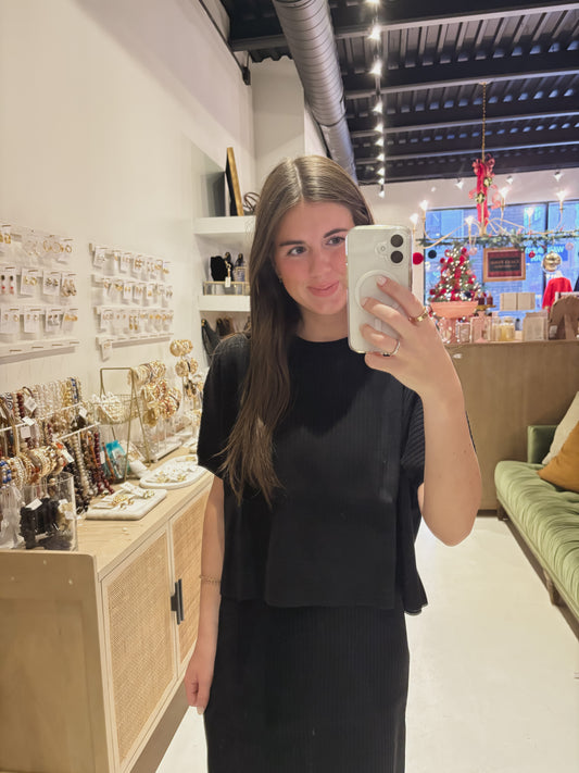 The Serene Top in Black