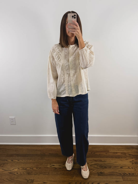 The Heirloom Button-Down in Cream