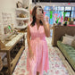 The Bridgette Dress in Bubble Gum Pink