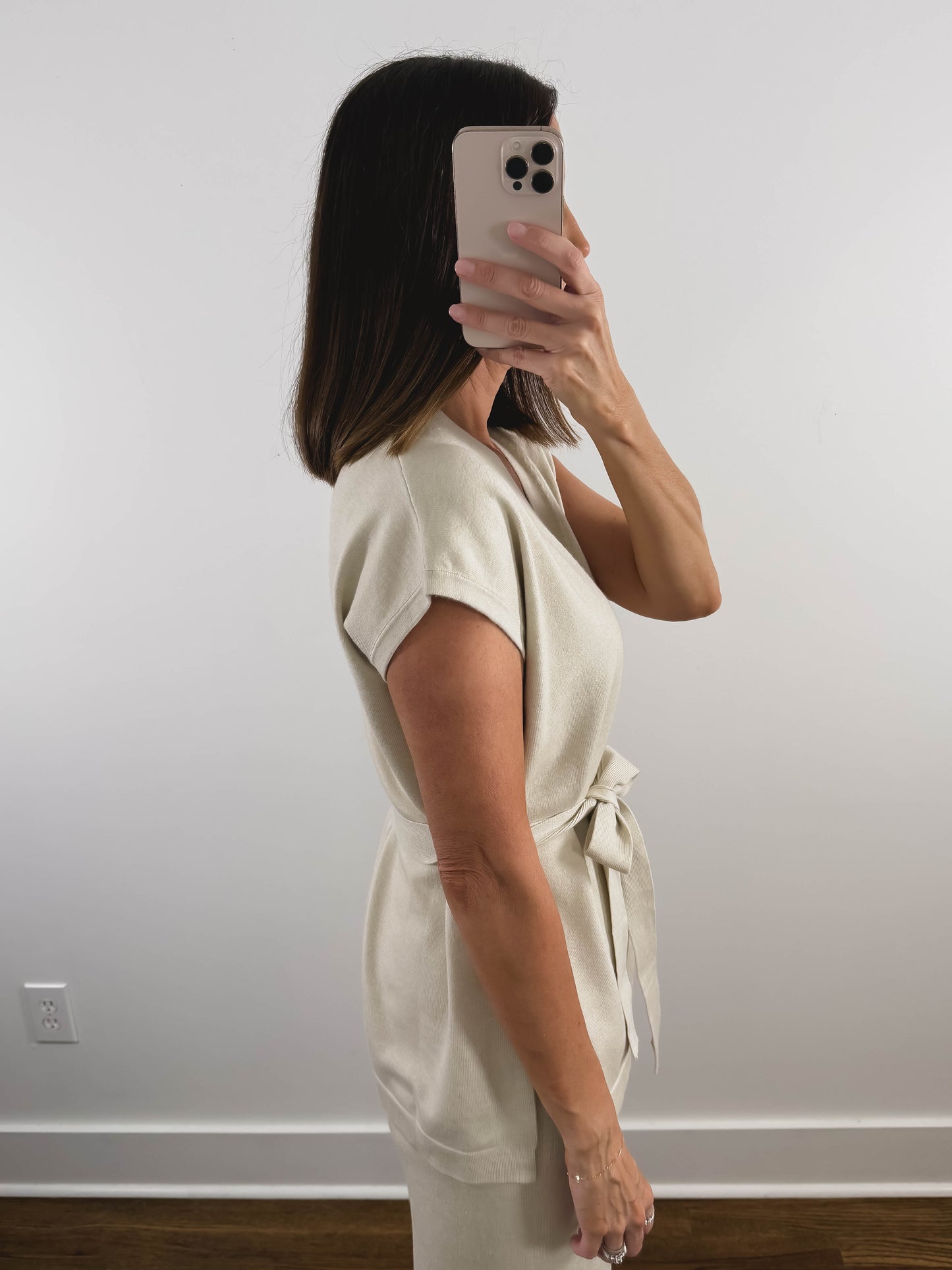 The Front Tie Vest Set (Sold Together)
