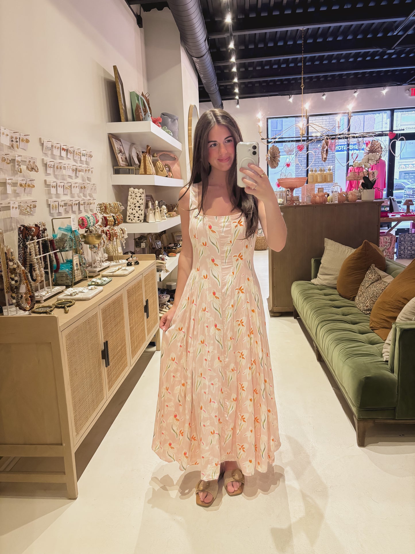 Baby Pink Floral Dress