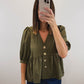 The Goldie Top in Olive