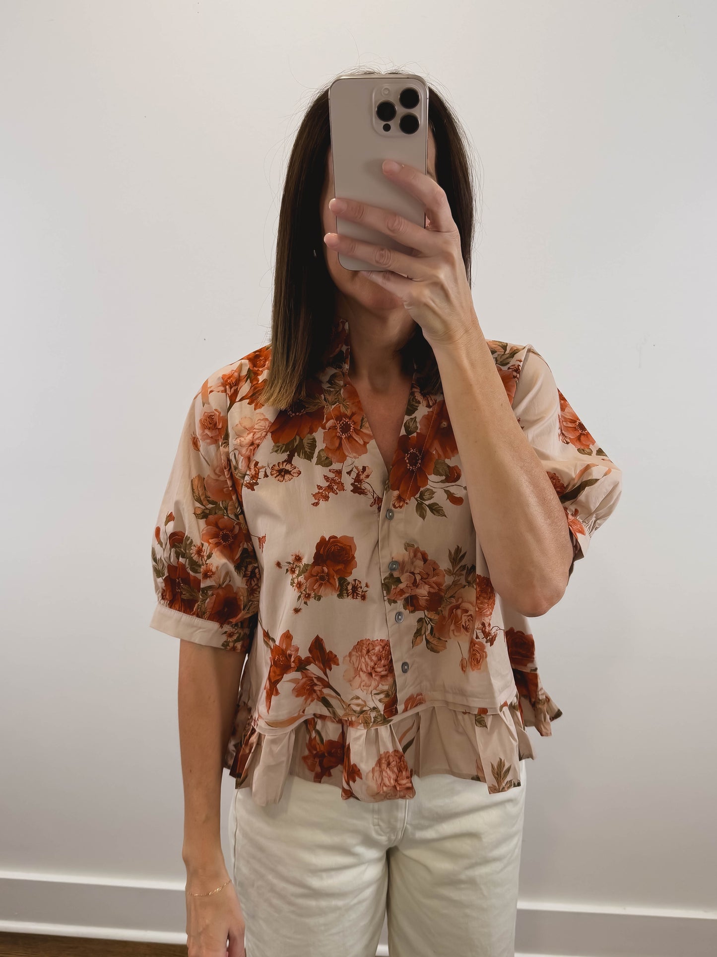 The Clementine Floral Top