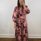 The Vineyard Rose Dress | Wine Floral Maxi Dress