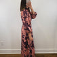 The Vineyard Rose Dress | Wine Floral Maxi Dress