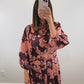 The Vineyard Rose Dress | Wine Floral Maxi Dress