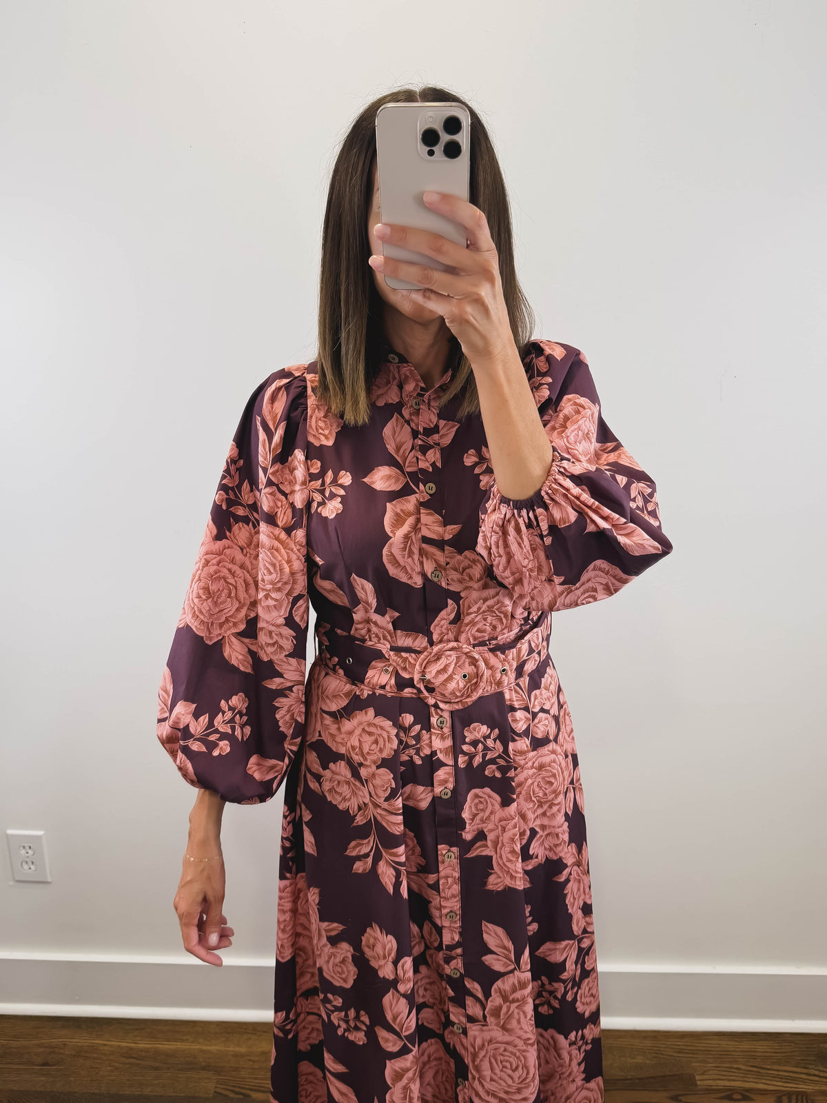 The Vineyard Rose Dress | Wine Floral Maxi Dress