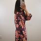 The Vineyard Rose Dress | Wine Floral Maxi Dress