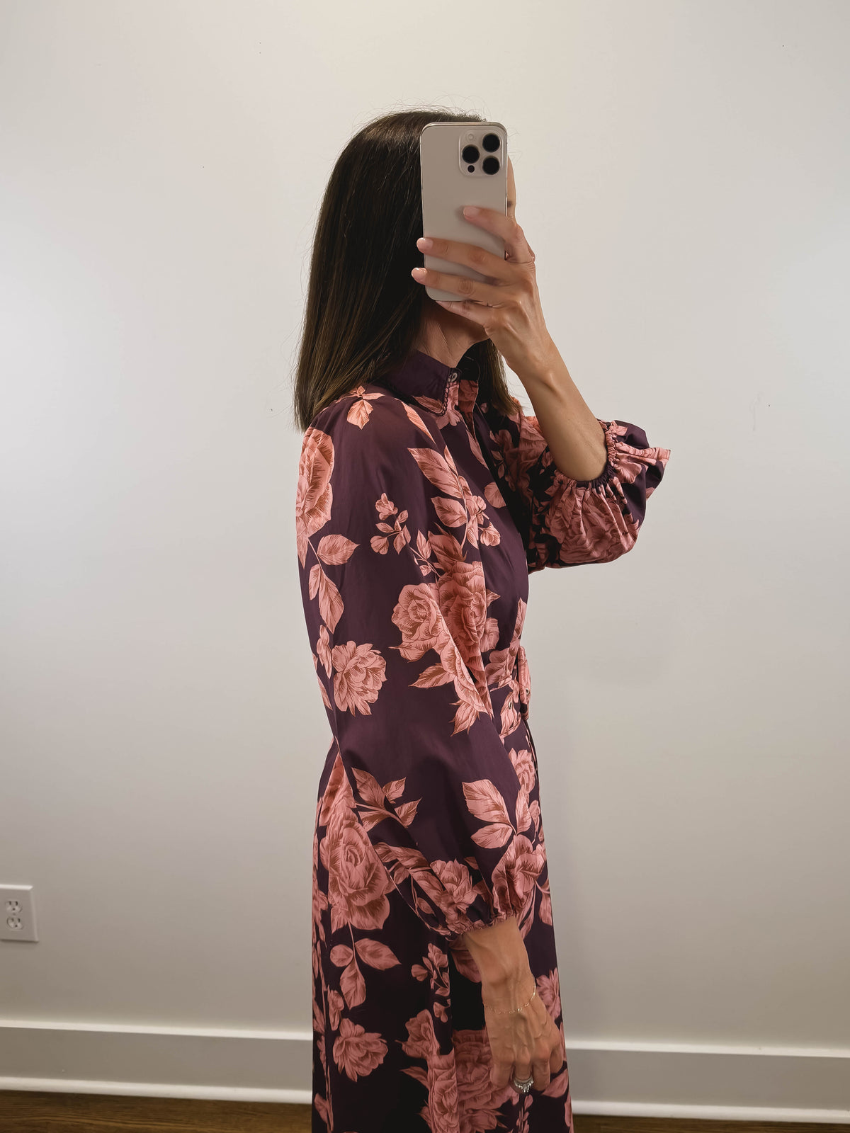 The Vineyard Rose Dress | Wine Floral Maxi Dress
