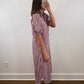 The Heritage Gingham Dress | Burgundy Puff Sleeve Midi Dress