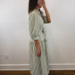 The Ashford Dress | Green Belted Three-Quarter Sleeve Midi Dress