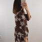 The Daisy Chain Dress | Brown Embroidered Mini Dress