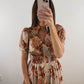 The Harvest Bloom Dress | Fall Floral Church Midi Dress