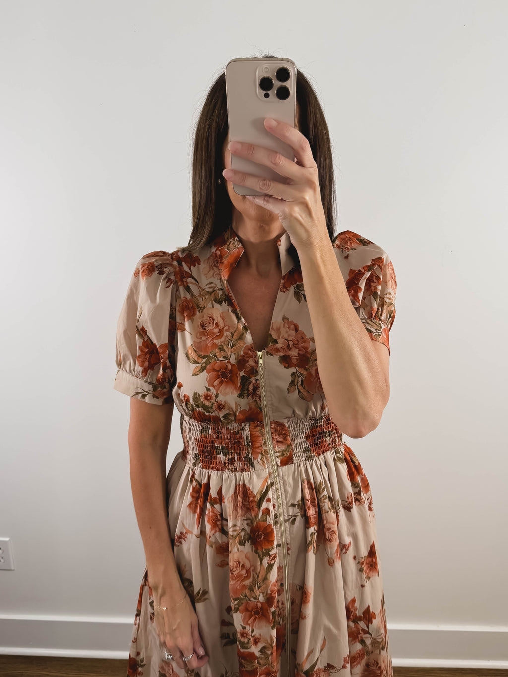 The Harvest Bloom Dress | Fall Floral Midi Dress