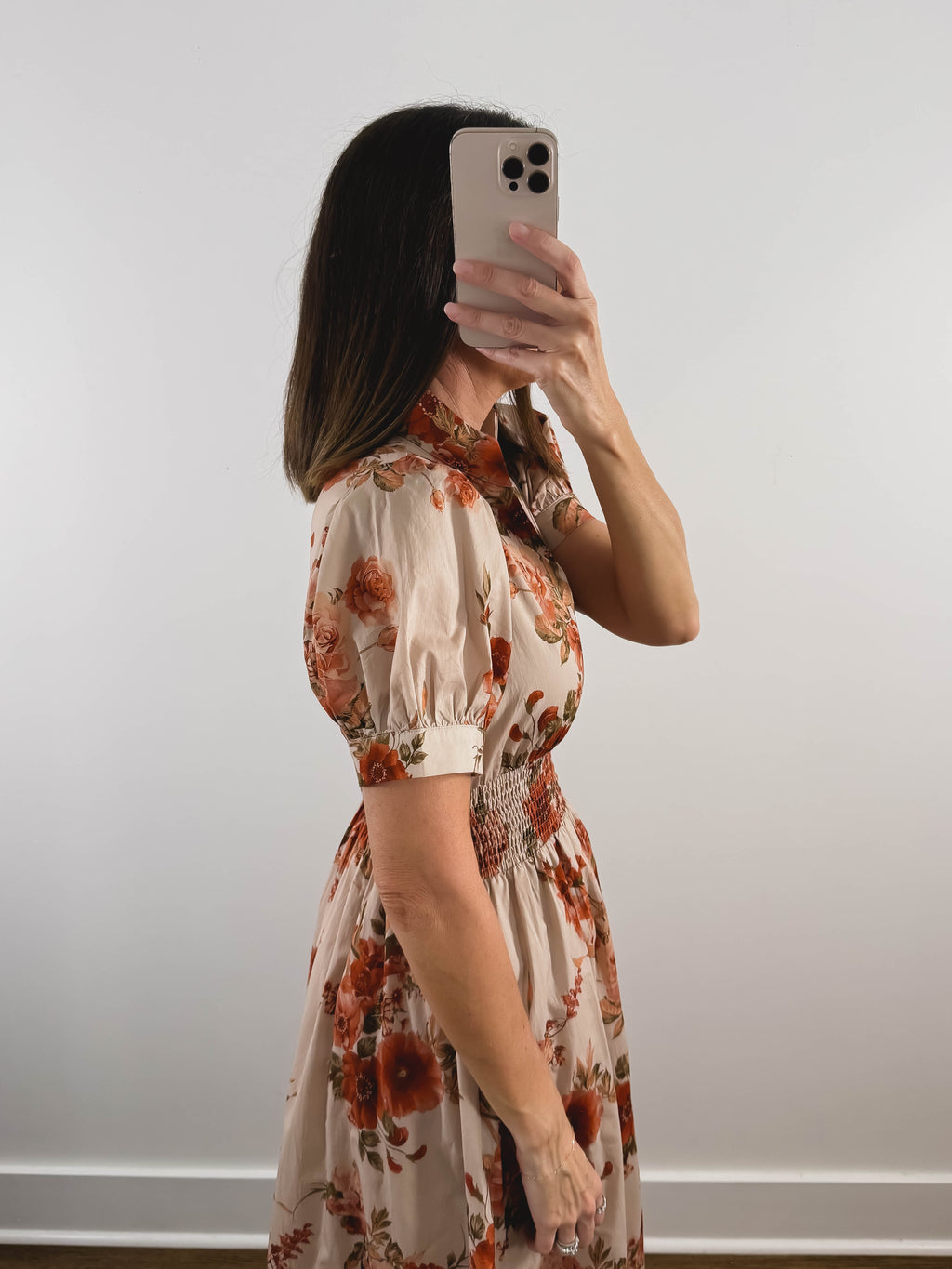 The Harvest Bloom Dress | Fall Floral Midi Dress
