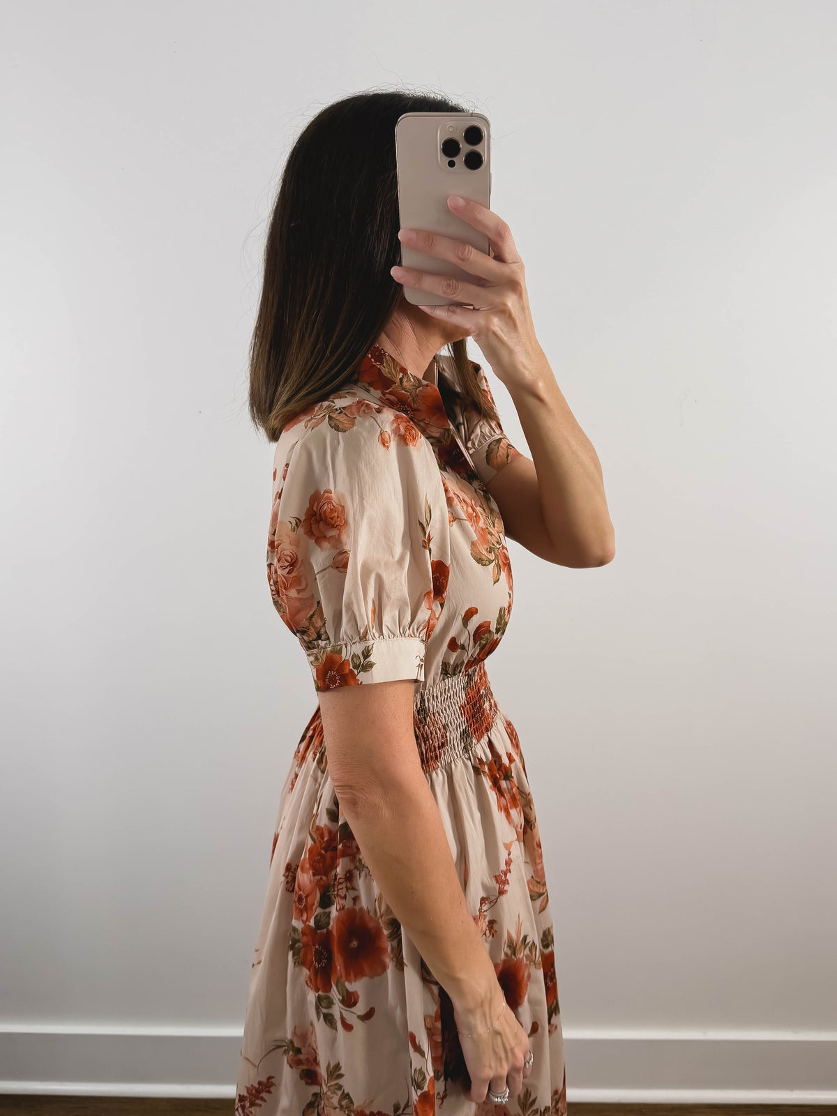 The Harvest Bloom Dress | Fall Floral Midi Dress