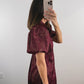 The Garnet Dress | Burgundy Wedding Guest Midi Dress