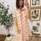 Marino Bloom Shirt Dress in Pink/Orange