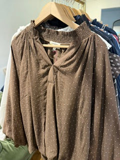 Toffee Bloom Blouse