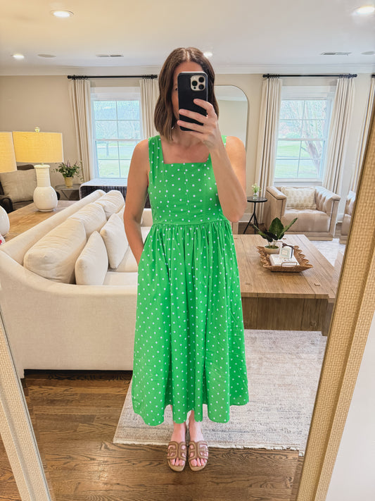 The Dotty Dress in Green