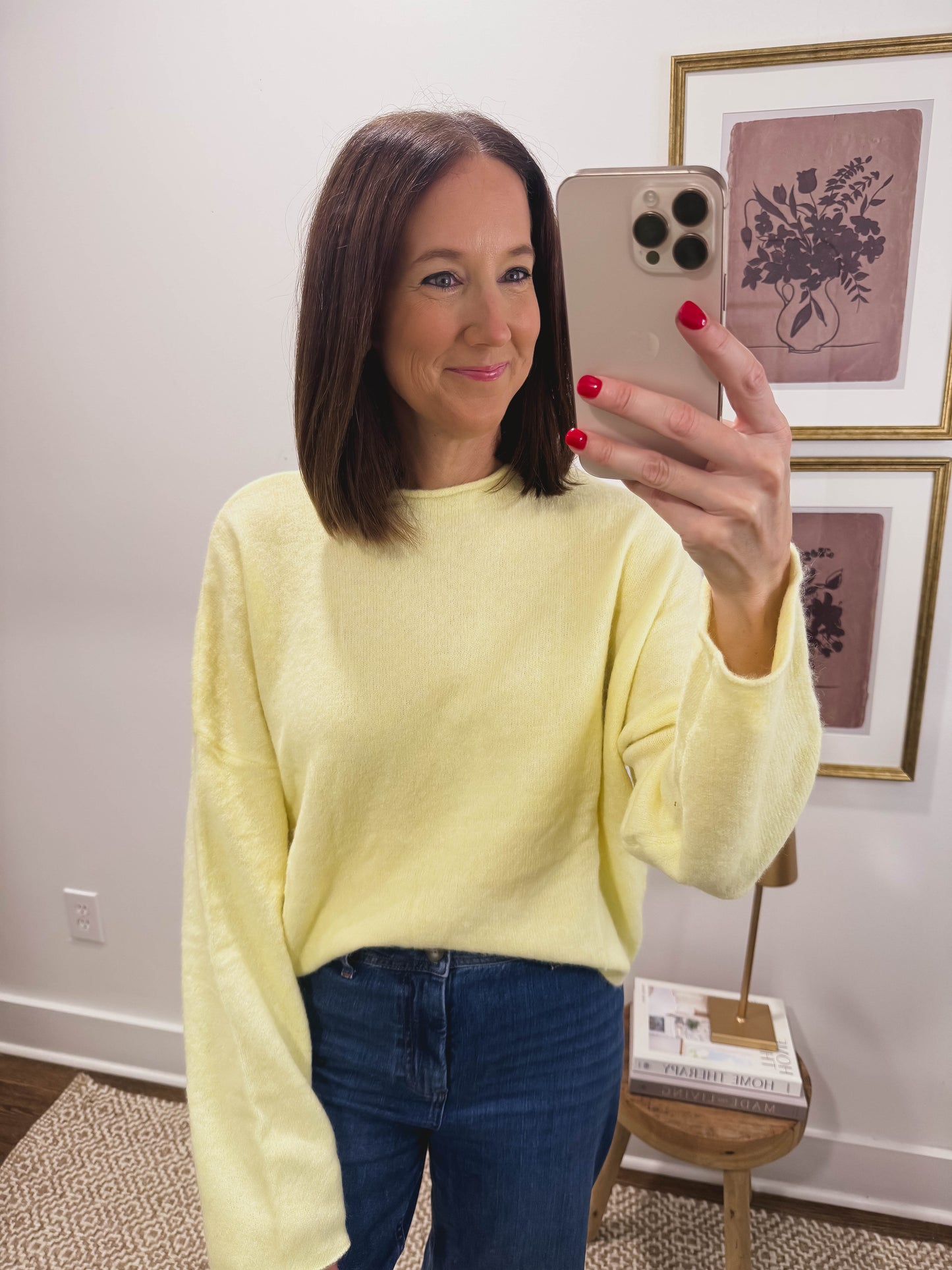The Oversized Piper Pullover in Yellow