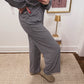 Striped Rib Lounge Pants in Black