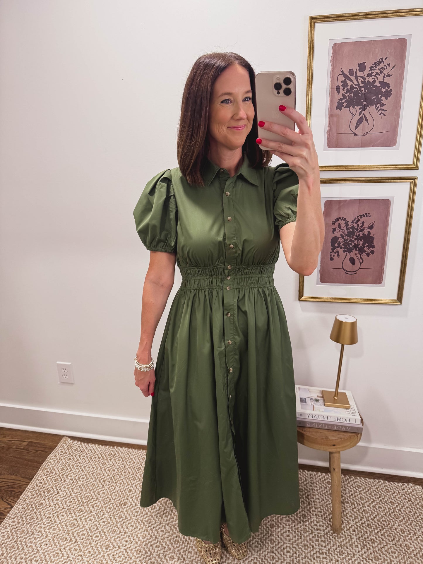 Autumn Manor Dress in Green