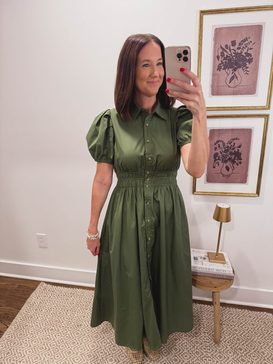 Autumn Manor Dress in Green
