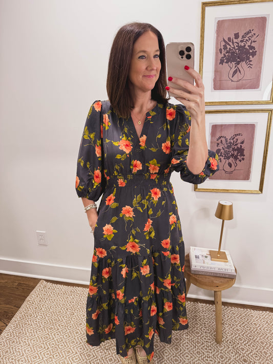 Moody Floral Midi