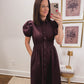 Autumn Manor Dress in Deep Purple