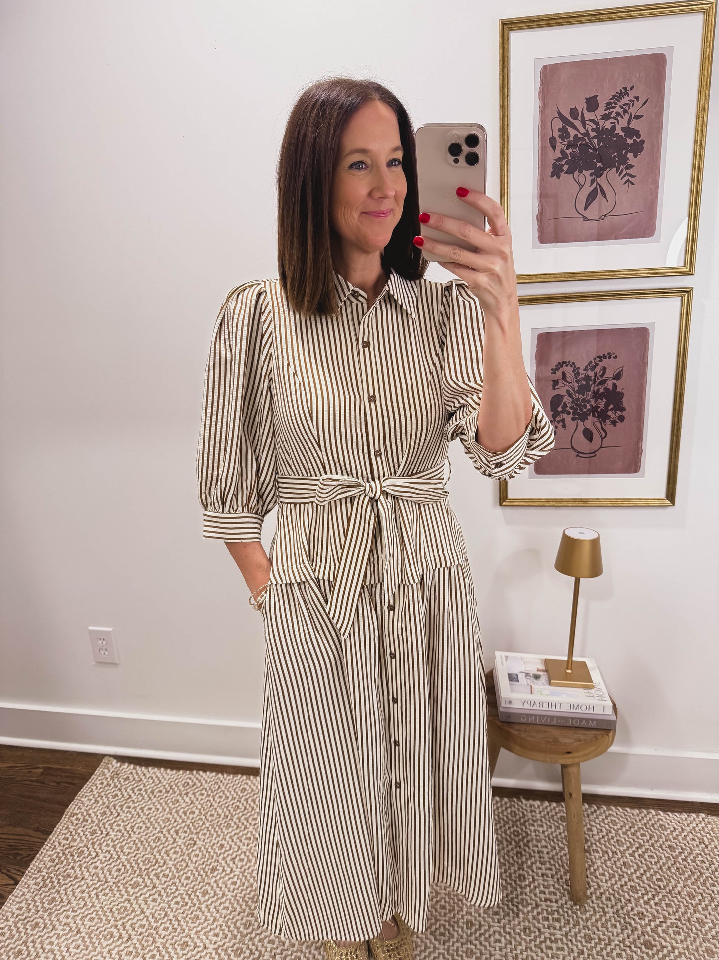 Ashford Dress in Brown