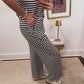 Navy and White Stripe Lounge Pants