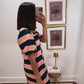 Sunset Harbor Dress in Pink/Green