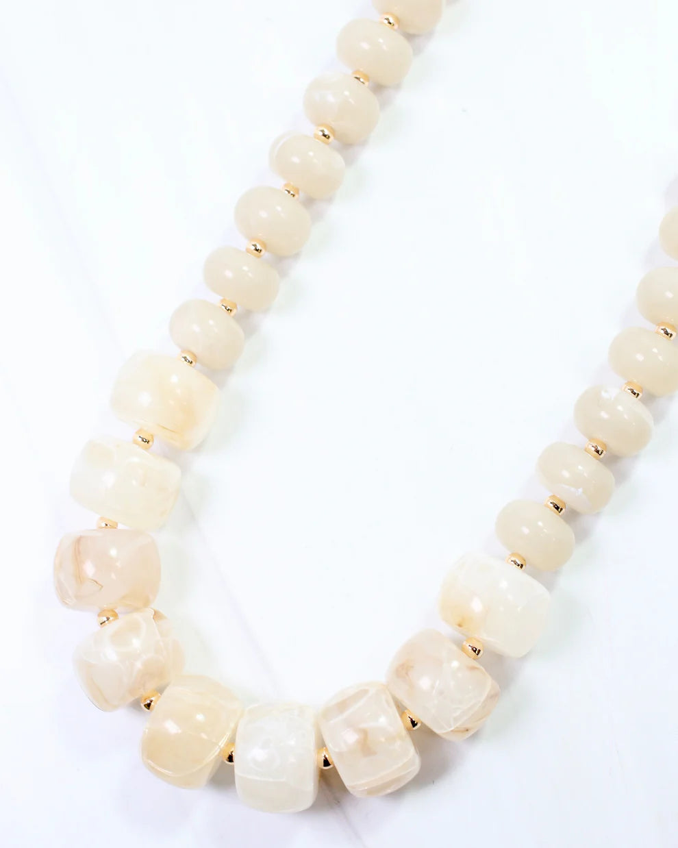 Milford Chunky Bead Necklace Natural
