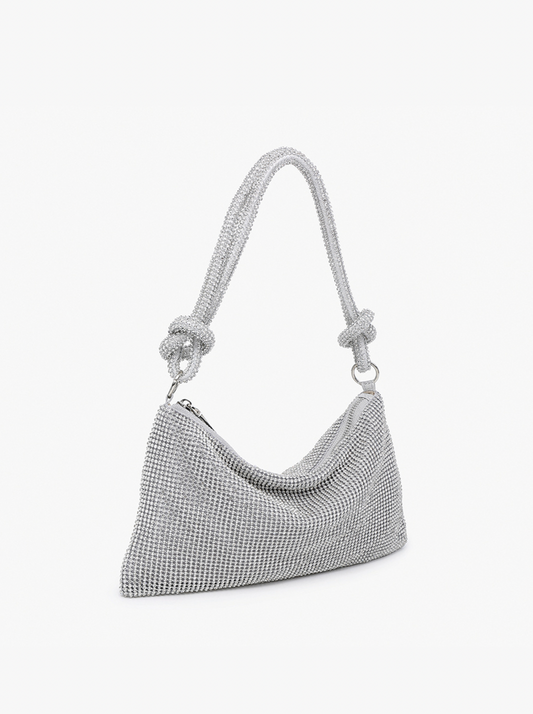 The Astrid Rhinestone Slouchy Shoulder Bag/Satchel