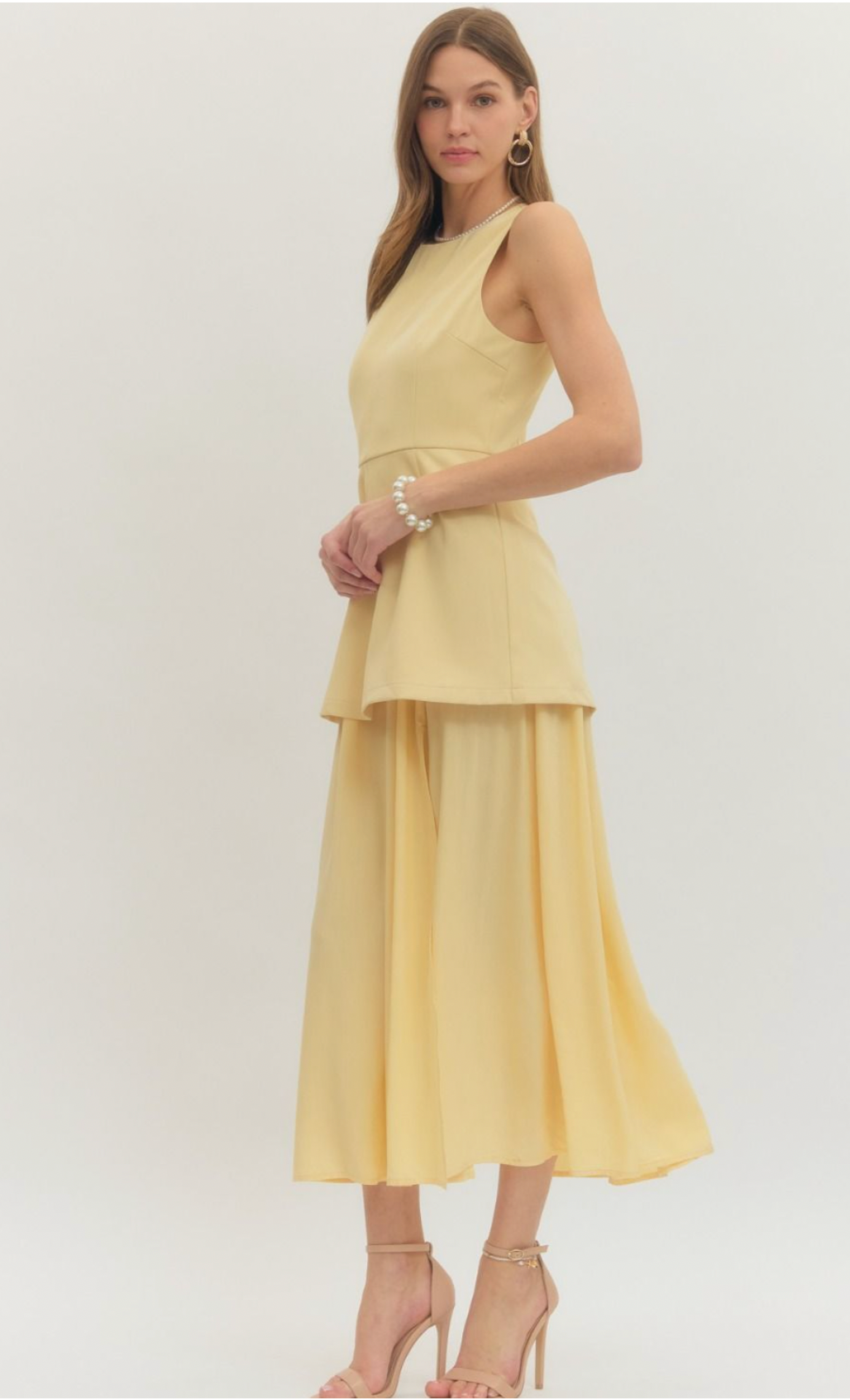 The Yellow Layered Dress