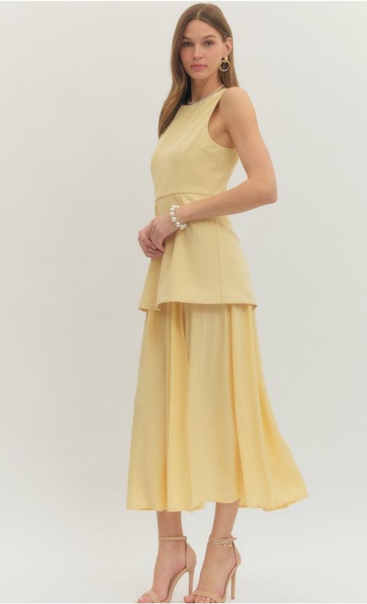 The Yellow Layered Dress