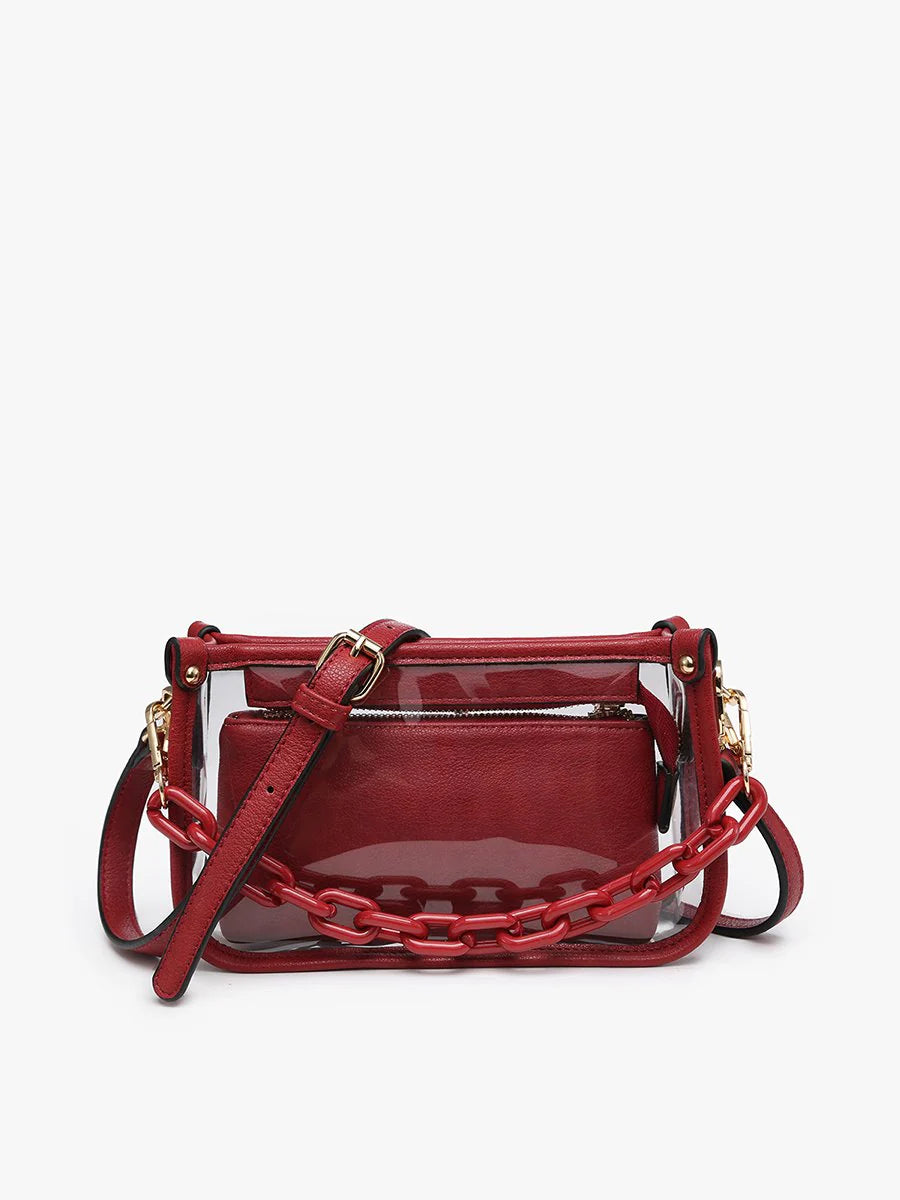 The Jessica Clear Crossbody w/ Chain