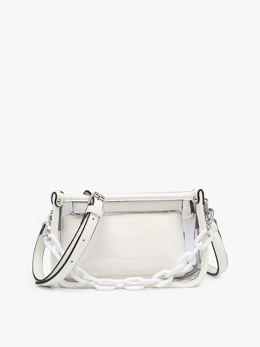 The Jessica Clear Crossbody w/ Chain